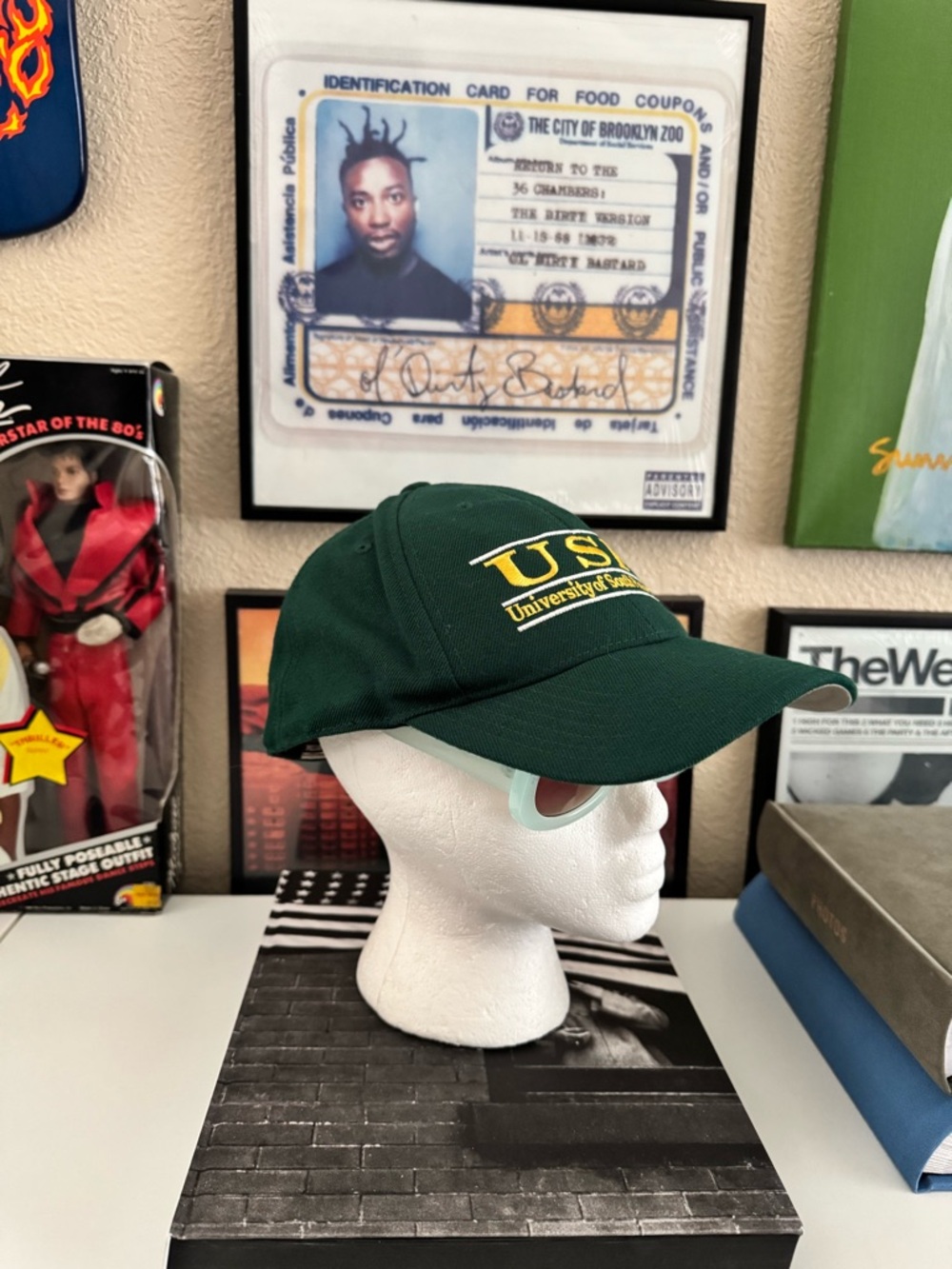 USF University of South Florida Green Baseball Cap fitted size 7 5/8 - Picture 3 of 10